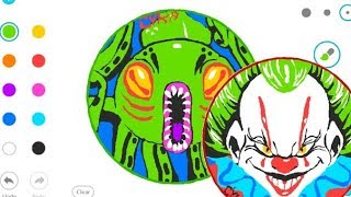 Wicked Clown \ Kraken VIP custom skin DRAW  AGARIO \ creating best the skin [upl. by Dyl]