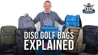 Choosing the right bag for your game  Disc Golf Beginners Guide [upl. by Palecek839]