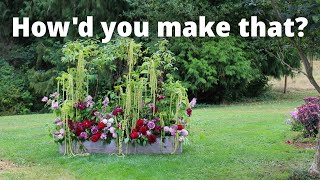 How I made this foamfree floral installation on my flower farm [upl. by Konrad117]