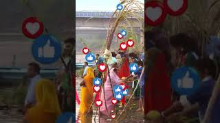 jay chhathi maiyaChhathPuja2024​chhathpujasong​shortsfeed ManMitrata [upl. by Abram45]