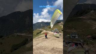 Solo paragliding take off birbillingparagliding youtubeshorts subscribe paragliding [upl. by Norrahs]