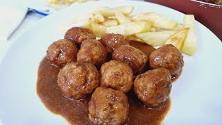 ALBÓNDIGAS EN SALSA DE CEBOLLA [upl. by Pamelina]