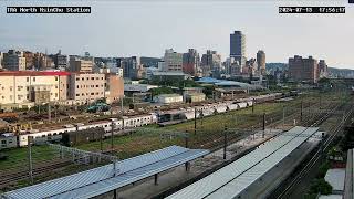 20240714 台鐵6591次 莒光兩鐵專列 北新竹車站 停車再開 [upl. by Gottwald]