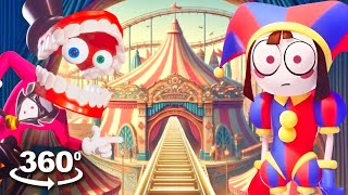 Thrilling 360° VR Ride The Digital Circus Roller Coaster in Stunning 4K [upl. by Pachton]