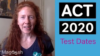 NEW Fall 2020 ACT Test Dates What You Should Know about ACT Testing during COVID19 [upl. by Pickar]