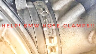 How to Remove BMW motorcycle style 4 point hose clamps [upl. by Attayek]