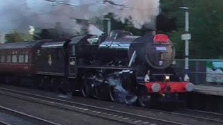 LMS 5MT 44871 at Levenshulme Railway Station with The Mancunian [upl. by Sorips]