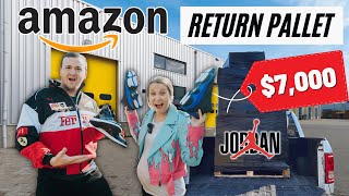 We Spent 750 on a Pallet of Amazon Returns  Unboxing 7000 in MYSTERY Items [upl. by Atinuhs]