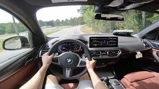 2022 BMW X3 xDrive30i POV ASMR Walkaround and Test Drive [upl. by Adlesirc]