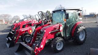 Massey Ferguson 1735M With Cab and DL125 Loader [upl. by Liddle]