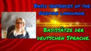 Basissätze der deutschen Sprache Basic sentences of the German language [upl. by Leonsis711]