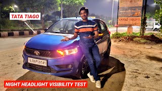 New Tata Tiago XT 2024 Model 🔥 Halogen Headlight Night Visibility Test 👍 Ownership Review ✌️ [upl. by Auqeenahs889]