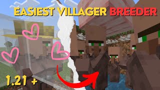 Easiest Villager Breeder in Minecraft Bedrock 121 [upl. by Etnahsa]