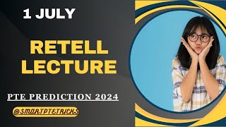 PTE RETELL LECTURE June 2024  Retell lecture Templates June 2024 [upl. by Relyhcs]