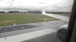 Ryanair 737800 takeoff from Niederrhein  Weeze EDLV 720p [upl. by Burgess918]