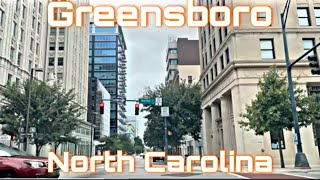 Greensboro North Carolina  City Tour amp Drive Thru [upl. by Nemhauser]