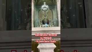 Eucharistic Miracle in Lanciano Italy italy travel eucharisticmiracles catholic [upl. by Hamon]