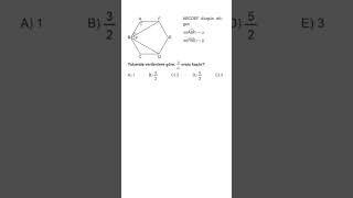 Çokgenler Soru Örneği 28 yks tyt ayt shorts geometri matematik çokgenler kpss [upl. by Drobman910]