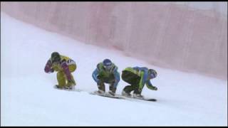 Lindsey Jacobellis  3rd Place  Snowboard Cross World Cup Final  La Molina [upl. by Charlot]