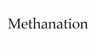 How to Pronounce Methanation [upl. by Riatsila]