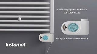 Instamat Thermostaat Handleiding STAP 3  instellen nachttemperatuur [upl. by Kjersti]