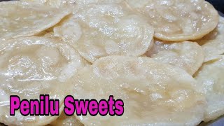 How to make Penilu sweets recipe in Telugu  Rayalaseema special Penilu [upl. by Parthinia945]