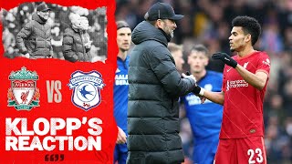 Klopps Reaction Harvey Elliott Luis Diaz amp squad strength  Liverpool vs Cardiff City [upl. by Gustavus447]