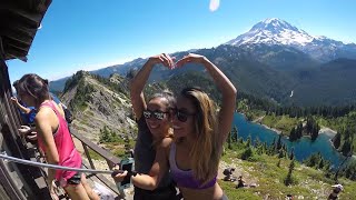 Tolmie Peak Mt Rainier Time Lapse of the Entire Hike [upl. by Pitchford460]