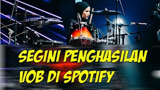 Ternyata Segini Penghasilan VOB Voice Of Bacaprot dari Spotify 2023 [upl. by Meta348]