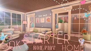 BLOXBURG 50K STARTER ROLEPLAY HOUSE  bloxburg house build [upl. by Attiuqaj420]