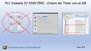 PLC Siemens S7 12001500  Creare dei Timer utilizzando un DB Video 31 [upl. by Notsuoh]