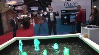 Oase Shows Some Of Their New Interactive Fountains at IAAPA 2014 [upl. by Eloise]