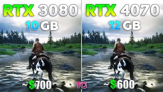 RTX 4070 vs RTX 3080  Test in 10 Games [upl. by Halie492]