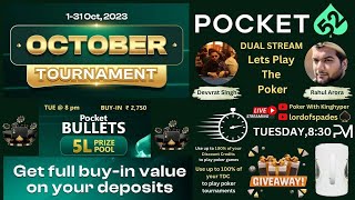 I WON ₹6000 Pocket Bullets 5L GTD on Pocket52  Giveaway  Dual Stream Ft Devvrat amp Rahul [upl. by Tyra]