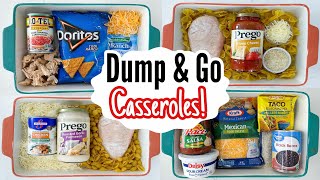 DUMP amp GO CASSEROLES  5 Quick amp BudgetFriendly Casserole Dinner Recipes Made EASY  Julia Pacheco [upl. by Cul]