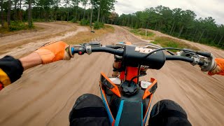 Test Ride on KTM 250SX  Two Stroke [upl. by Lesoj177]