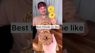 How to share CHOCOLATE DONUTS with your best friend properly😎❤️🍩 CHEFKOUDY [upl. by Linder176]