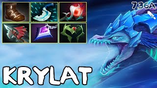 Offlane Winter Wyvern  krylat  736a  Immortal Dota 2 Pro Plays [upl. by Hewe707]