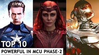 Top 10 Most Powerful Characters in MCU Phase 2  In Hindi  BNN Review [upl. by Arola280]