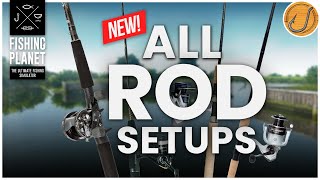 NEW ULTIMATE ROD SETUP Guide Setup your rods to fish  Fishing Planet [upl. by Luaped246]