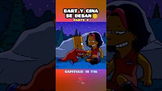 BART Y GINA SE 💋 memes simpsons shorts [upl. by Eetnwahs]