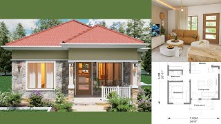 Modern Tiny house design Exterior interior and floorplan [upl. by Blasius]