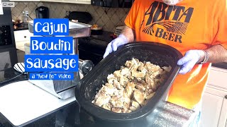 Making Boudin Sausage at Home  How You Can Do It Too [upl. by Suter]