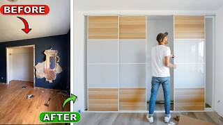 2000 Modern Sliding Closet Door Upgrade  Income Property Renovation [upl. by Tips]