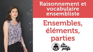 Ensembles éléments parties  Maths  MPSI 1ère année  Les Bons Profs [upl. by Myke]