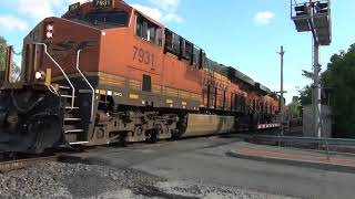 BNSF 7931 Leads EB Baretables Olathe KS 91424 [upl. by Itram]