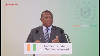 Affaire Apoutchou  ce qua dit le porte parole du gouvernement après le conseil des ministres [upl. by Aerdnaid]