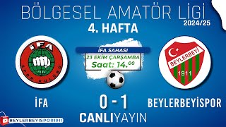 IFA  Beylerbeyispor  BAL Bölgesel Amatör Futbol Ligi maçı  4 Hafta  23 Ekim 2024 [upl. by Neiluj379]