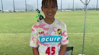 【JCY女子U18】ジェフ千葉 45番 FW 角谷瑠菜選手 試合後インタビュー [upl. by Donella900]