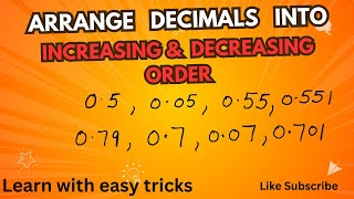 Order of decimals [upl. by Eserehs]